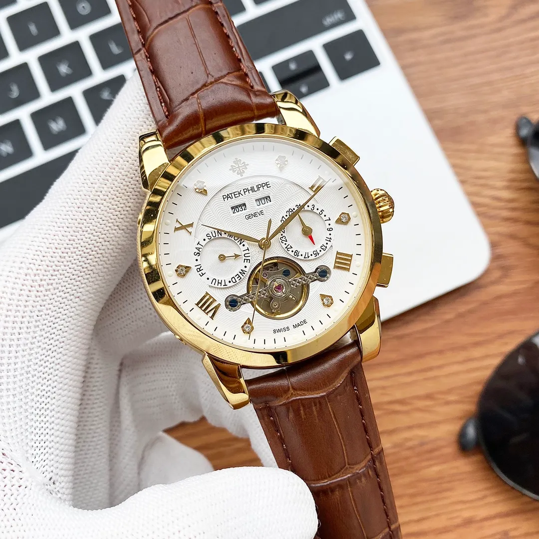 【High-end replica】💰1500! Patek Philippe - PATEK PHILPPE Type: [Cool] Men's Watch Case: 316 fine steel (high quality workmanship) Strap: Imported calfskin/316 fine steel (two options available) Movement: Imported Citizen 8215 modified deck mechanical movement (stable travel time) Material: Advanced reinforced coating mirror Size: diameter 43mm thickness 13mm